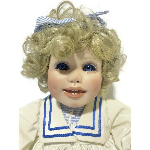Virginia Ehrlich Turner Porcelain Doll Michelle Hamilton Collection 19" Tall - Picture 2 of 9
